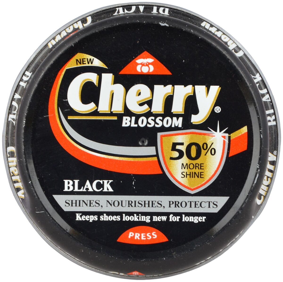 Cherry Blossom Shoe Polish Black 15G