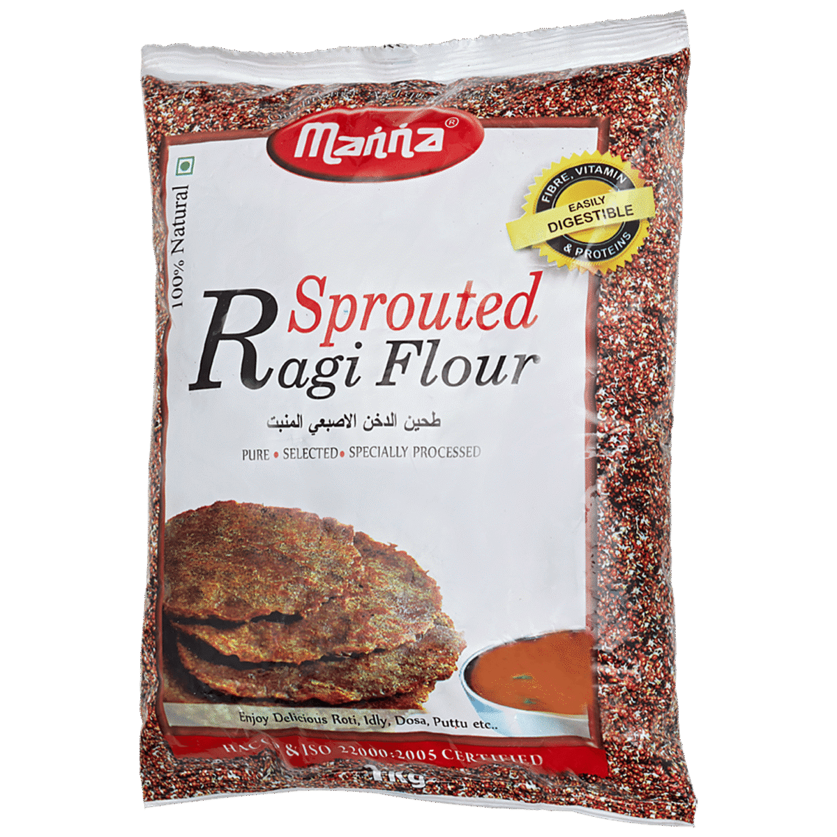 Manna Sprouted Ragi Flour 500g