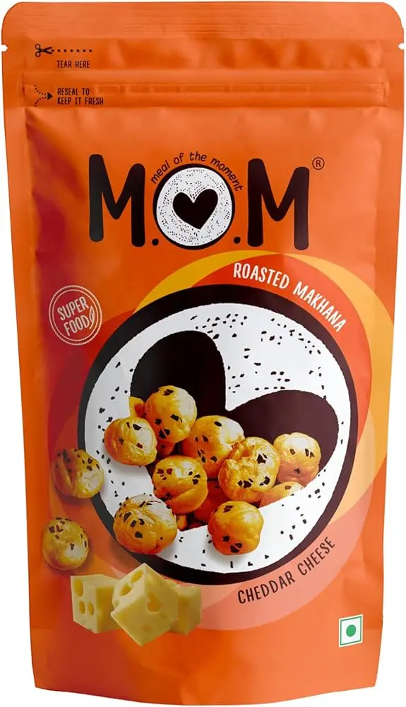 Mom Makhana Cheddar Cheese 75G