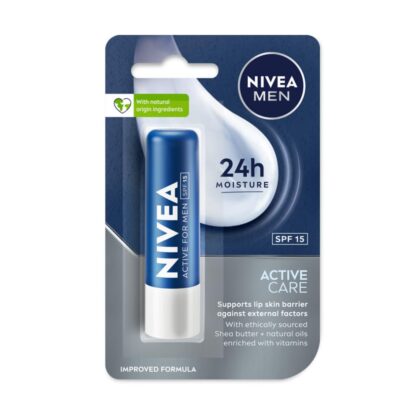 Nivea Lip Balm Men Active Care 4.8G