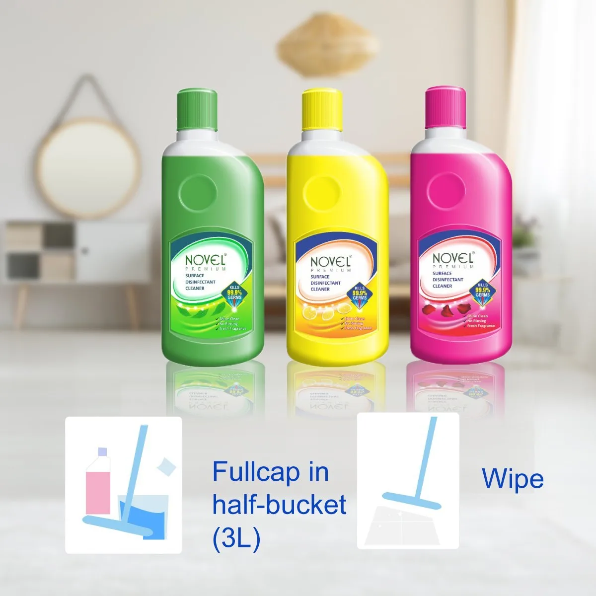 Novel Floor Cleaner Lemon 500ML