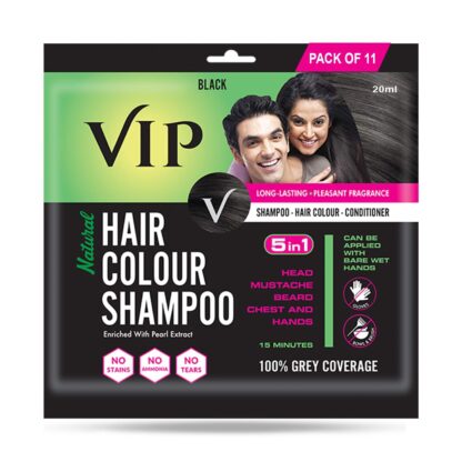 VIP Hair Color Shampoo Black 20ML