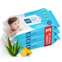 Mee Mee Baby Wipes Lemon 72 Pieces