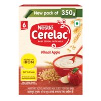 Nestle Cerelac Wheat Apple Baby Food 6 to 24 Months 350G