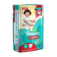 Pampers Baby Dry Pants New Baby 8 Pieces