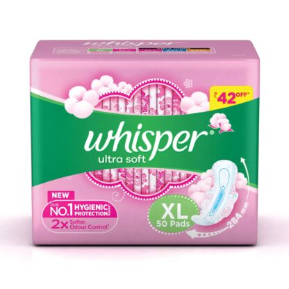 Whisper Ultra Soft Extra Large 284 MM 50 Pads