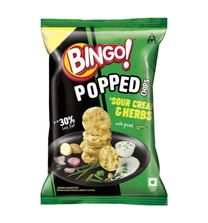 Bingo Popped Chips Sour Cream Herbs 48g