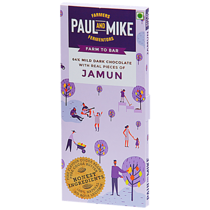 Farmers Paul & Mike Fermenters Jamun 64% Dark Chocolate 68g