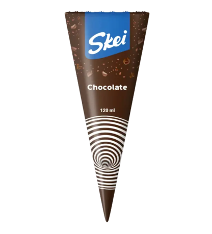 Skei Chocolate Cone Ice Cream 120ml