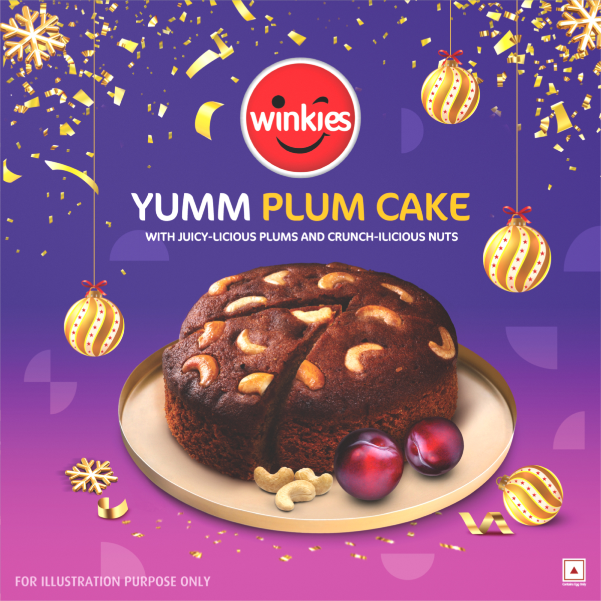 Winkies Yumm Plum Cake 330g